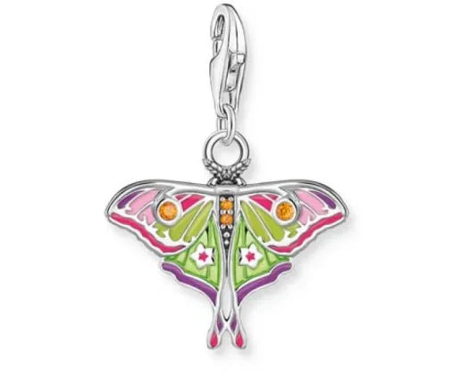Thomas Sabo Silver Charm CZ Colourful Moth