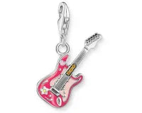 Thomas Sabo Silver Charm CZ Pink Guitar