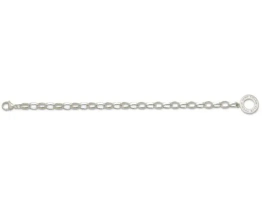 Thomas Sabo Silver Belcher Charm Bracelet 16cm
