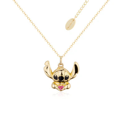 Lilo and Stitch Crystal Heart Necklace