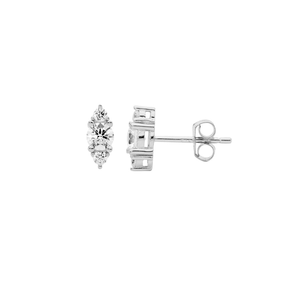 Cubic Zirconia Stud Earrings