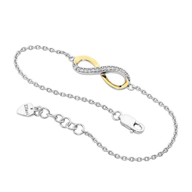Cubic Zirconia Infinity Bracelet
