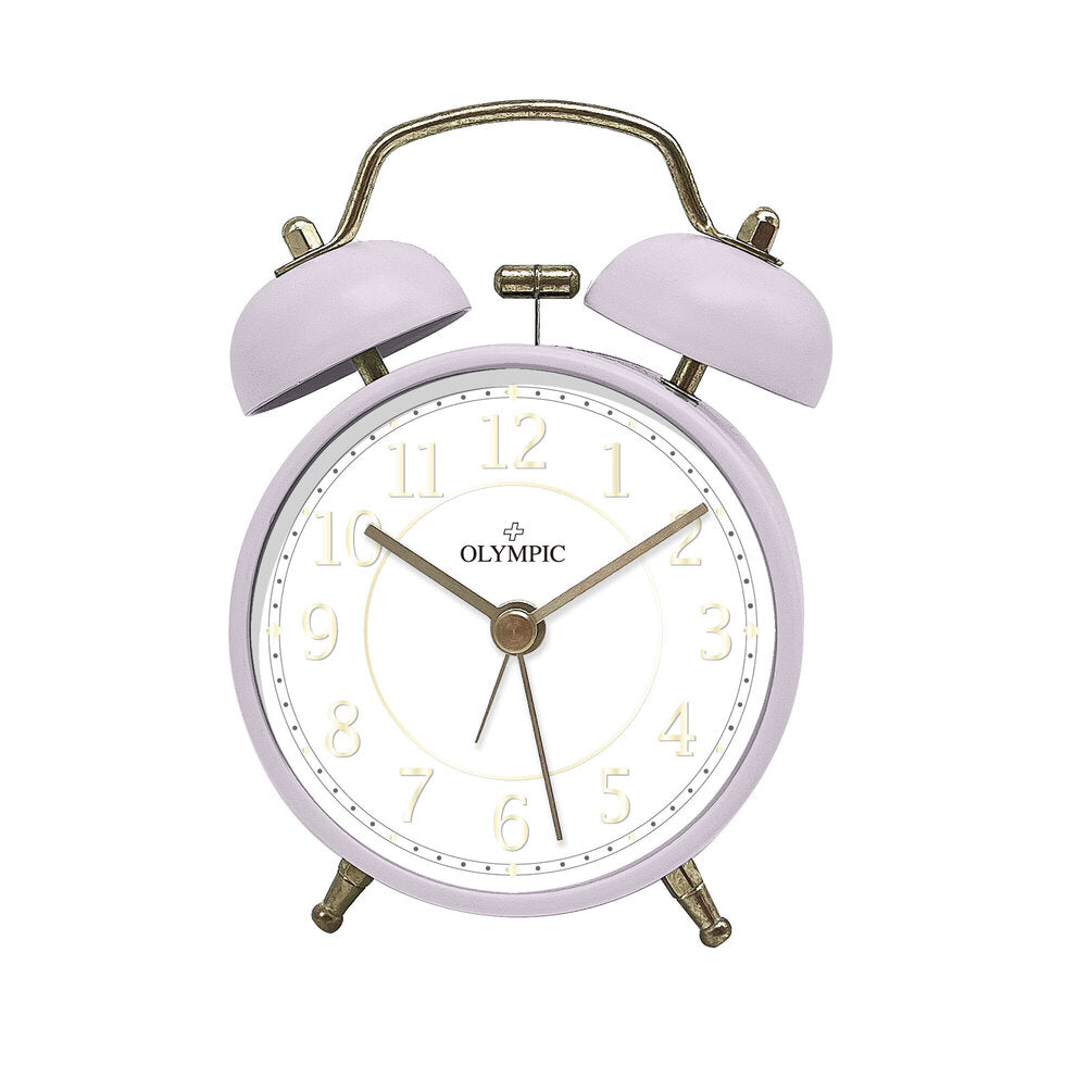 Twin Bells Alarm Clock - Purple