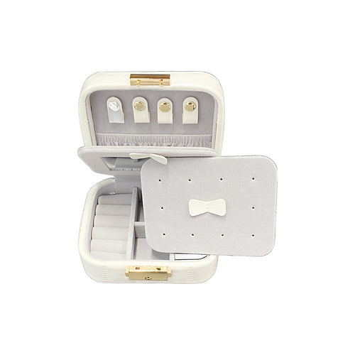 Lola Small Travel Jewel Box White
