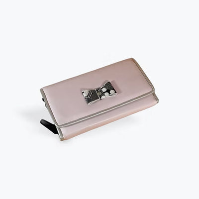 Gigi Jewellery Travel Wallet Pink with Bow