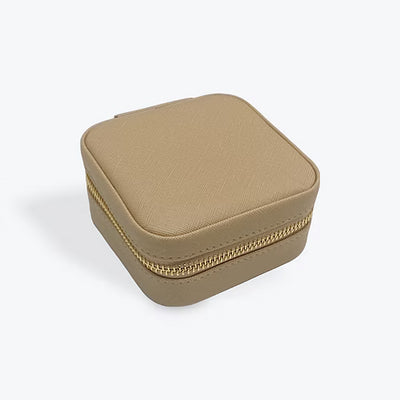 Small Travel Leatherette Jewel Box