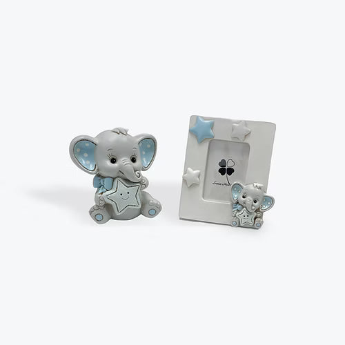 Money Box and Picture Frame Elephant Set