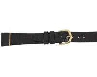 Watchband Black Royal Alligator Leather Strap 16mm