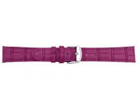 Watchband Fuschia Milano Croc Strap 14mm