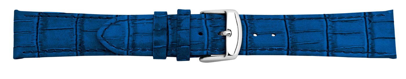 Watchband Royal Blue Milano Croc Strap 14mm