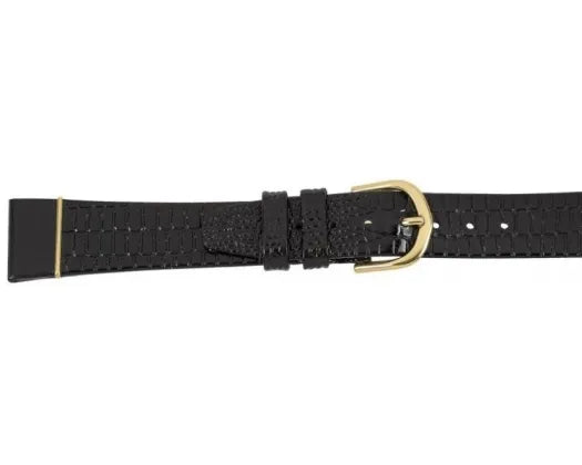 Watchband Blk Royal Alligator Leather Strap10mm